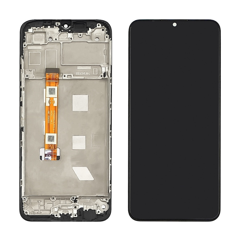 Дисплей для Oppo A17 з чорним тачскрином і корпусною рамкою, фото 1