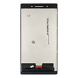 Дисплей для Lenovo Tab 7504X (ZA380016UA) з чорним тачскрином, фото 3