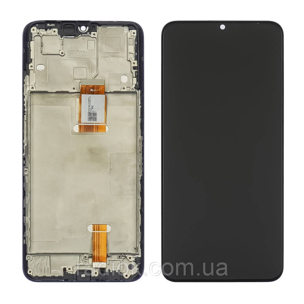 Дисплей для Huawei Honor X7A з чорним тачскрином і корпусною рамкою