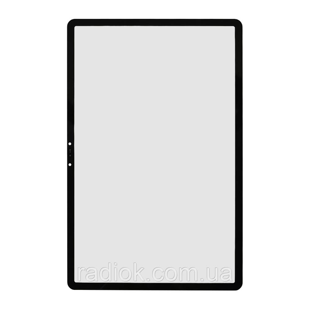 Скло тачскрину для Lenovo Yoga Tab 11 (J706) чорне з олеофобним покриттям, загартоване, фото 1