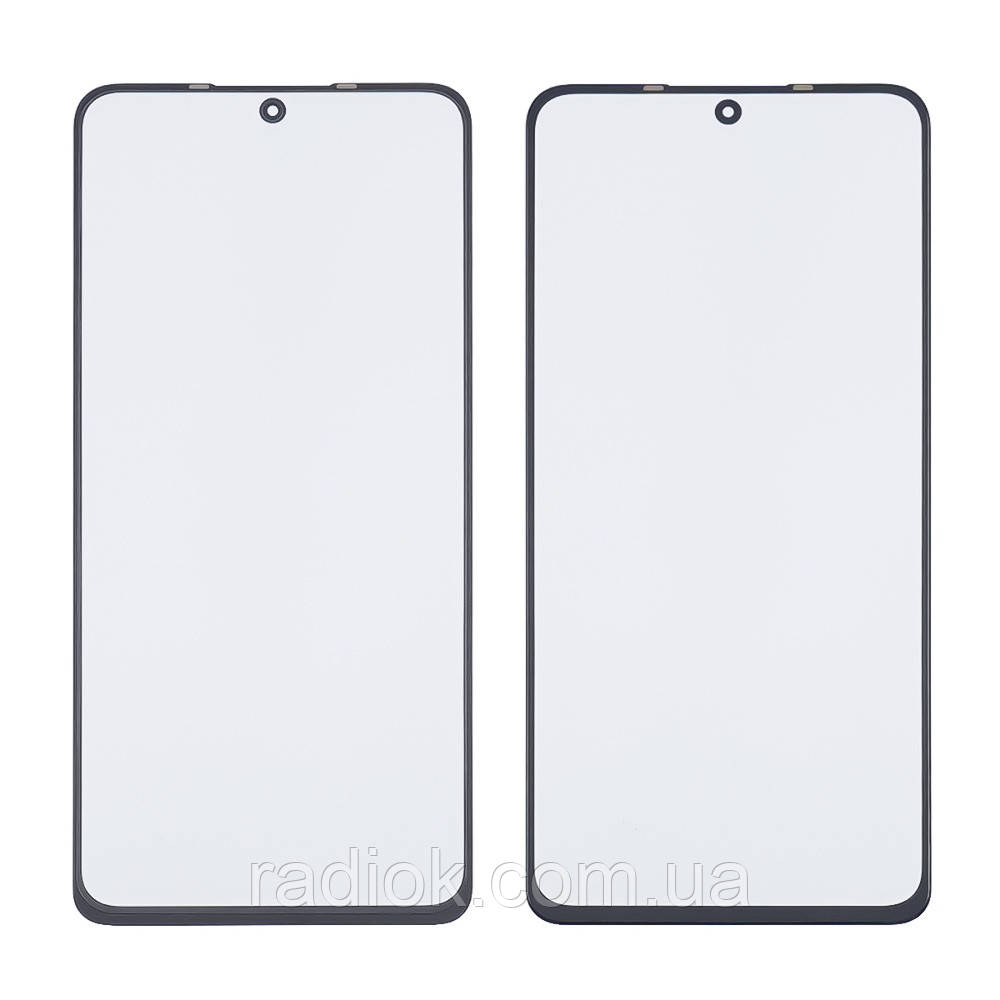 Скло тачскрину з OCA-плівкою для Xiaomi Redmi Note 11 Pro (4G) чорне з олеофобним покриттям, загартоване