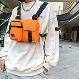 Нагрудна сумка 5008 TOYU BAG помаранчева, фото 3