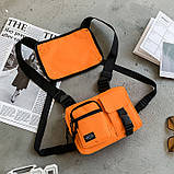 Нагрудна сумка 5008 TOYU BAG помаранчева, фото 2