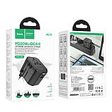 Мережевий зарядний пристрій Hoco AC15 2 USB/Type-C 20 W чорний, фото 9