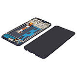 Дисплей для Oppo A15/A15S з чорним тачскрином і корпусною рамкою, фото 2