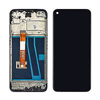 Дисплей для Oppo A52 з чорним тачскрином і корпусною рамкою