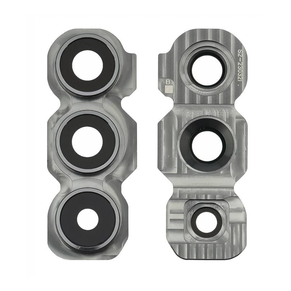 Скло камери для Samsung A545 Galaxy A54 зі сріблястою рамкою, фото 1