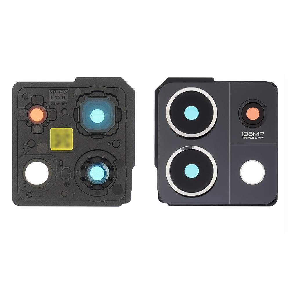 Скло камери для Xiaomi Note 13 (5G) з чорною рамкою, фото 1