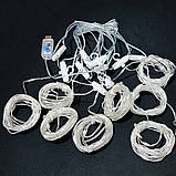 Світлодіодна гірлянда USB штора RGB, 3x2 м, 8 режимів, з пультом, фото 2