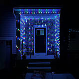 Світлодіодна гірлянда USB штора RGB, 3x2 м, 8 режимів, з пультом, фото 5