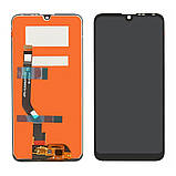 Дисплей для Huawei Y7 2019 (4/64 GB) з чорним тачскрином Service Pack, фото 2