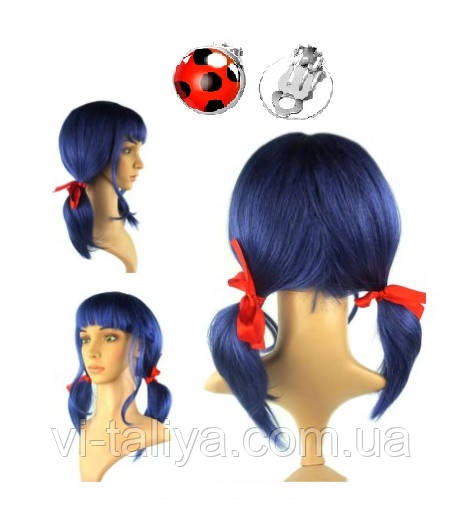 Перука Леді Баг і сережки, фото 1