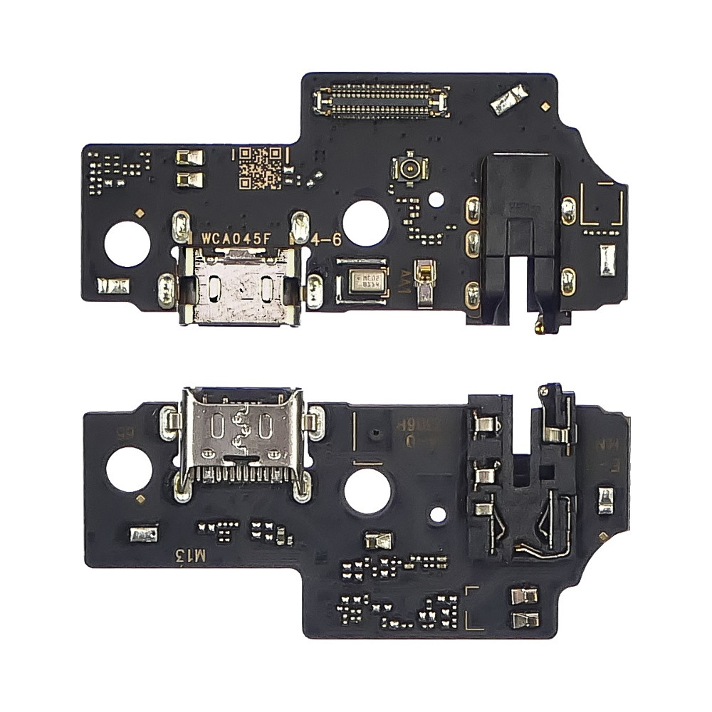 Роз'єм заряджання для Samsung A045 Galaxy A04 (2022) на платі з мікрофоном і компонентами, фото 1