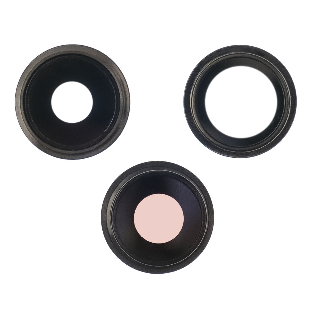 Скло камери для Apple iPhone 13 Pro Max (комплект 3 шт.) у рамці з антивідблисковим покриттям, фото 1