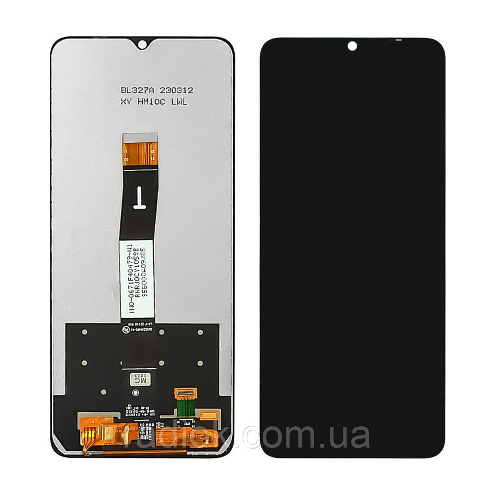 Дисплей для Xiaomi Redmi 12C з чорним тачскрином