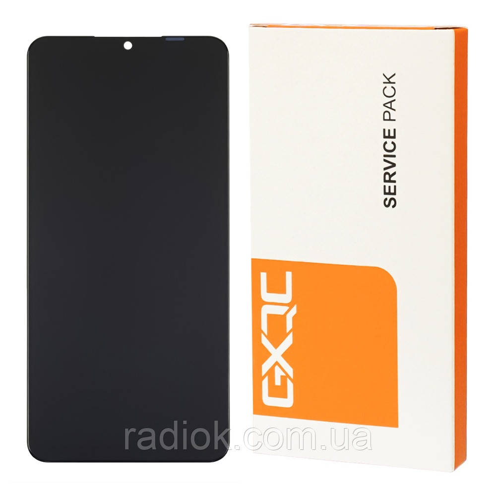 Дисплей для Samsung A127F Galaxy A12S (2021) (BOE B3 yellow flex) з чорним тачскрином Service Pack