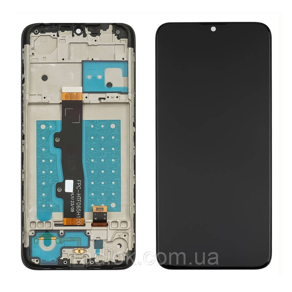 Дисплей для Motorola E7 з чорним тачскрином і корпусною рамкою
