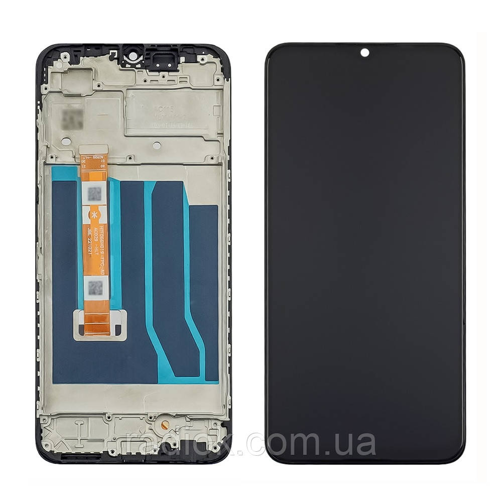 Дисплей для Oppo A18 (2023) з чорним тачскрином і корпусною рамкою