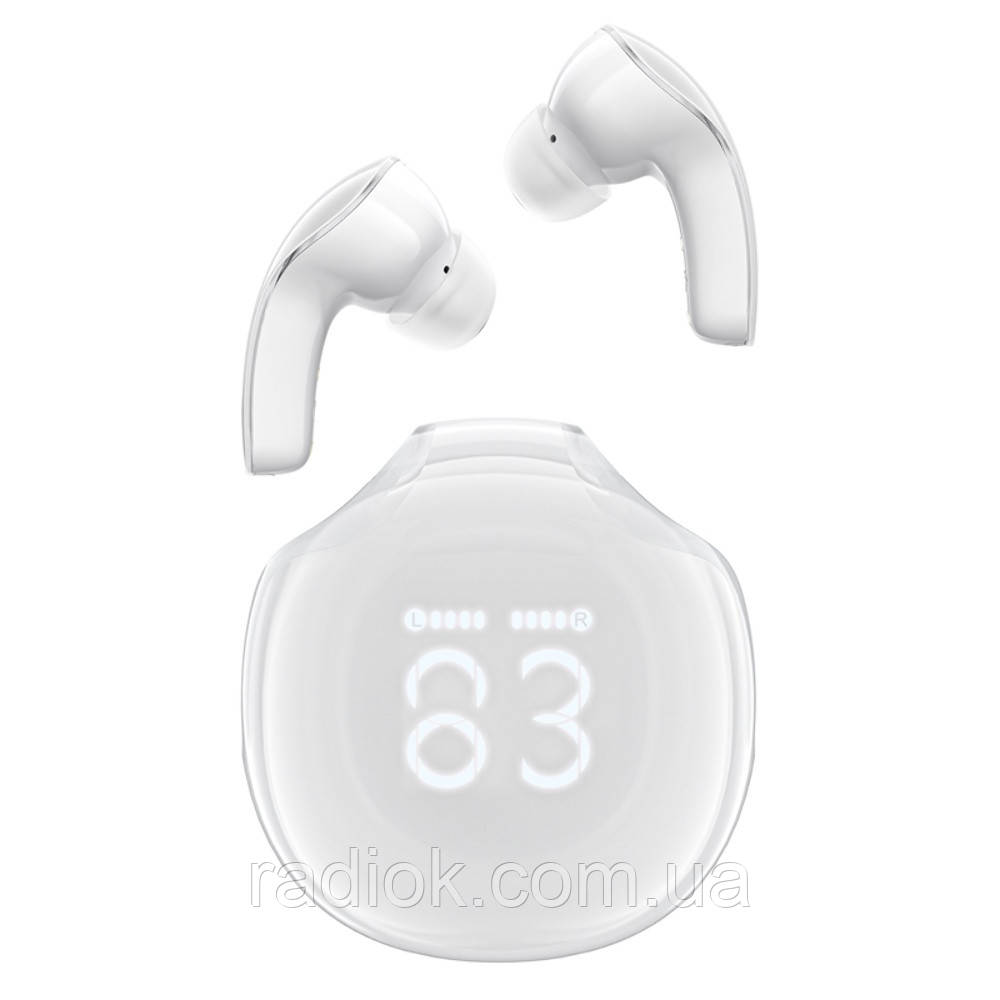 Бездротові TWS навушники Acefast T9 вакуумні porcelain white, фото 1