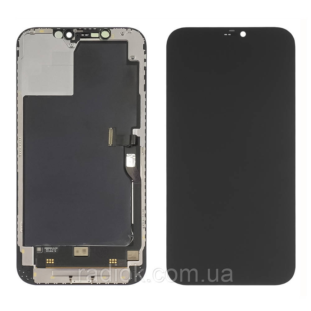 Дисплей для Apple iPhone 12 Pro Max з чорним тачскрином Original (переклеєне скло)