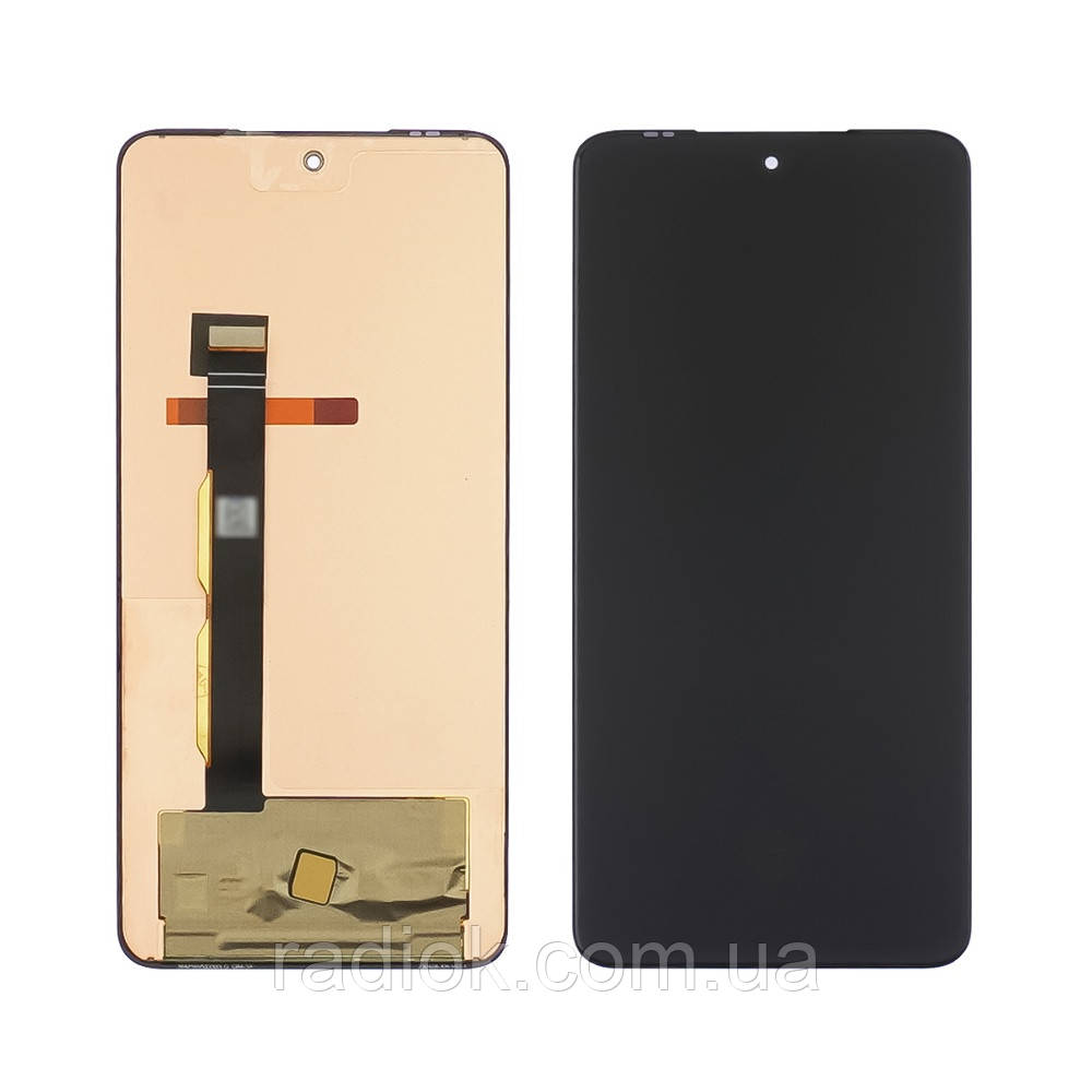 Дисплей для Motorola G84 з чорним тачскрином OLED, фото 1