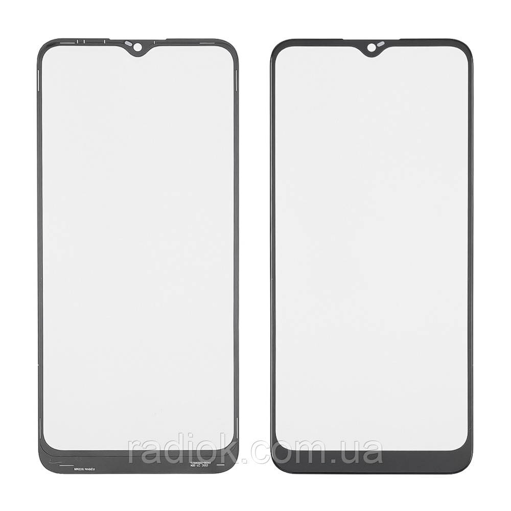 Скло тачскрину з OCA-плівкою для Samsung A025 Galaxy A02S (163mm) чорне з олеофобним покриттям, загартоване, фото 1