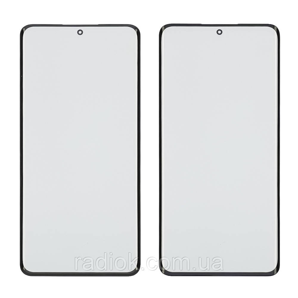 Скло тачскрину з OCA-плівкою для Xiaomi 12 Pro чорне з олеофобним покриттям, загартоване