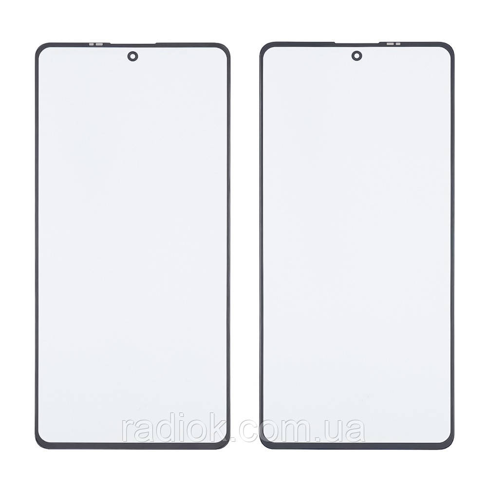 Скло тачскрину з OCA-плівкою для Xiaomi Redmi Note 12 Pro/ Note 12 Pro Plus чорне з олеофобним покриттям,