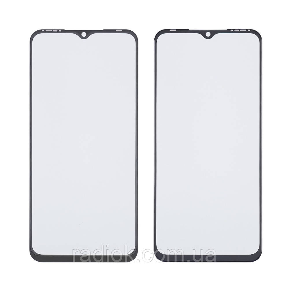 Скло тачскрина з OCA-плівкою для TECNO Spark 7 (KF6)/ Spark 7 Go (KF6M) чорне з олеофобним покриттям,