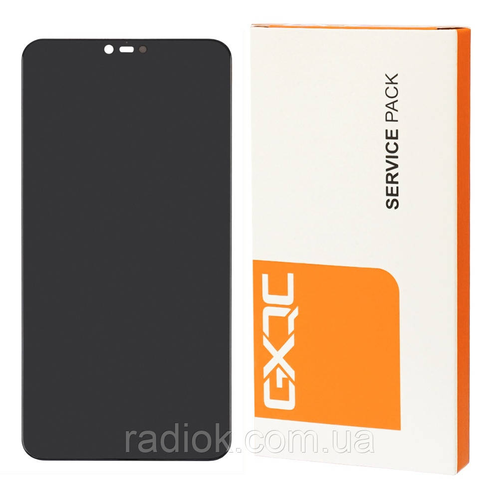 Дисплей для Xiaomi Mi 8 Lite з чорним тачскрином Service Pack