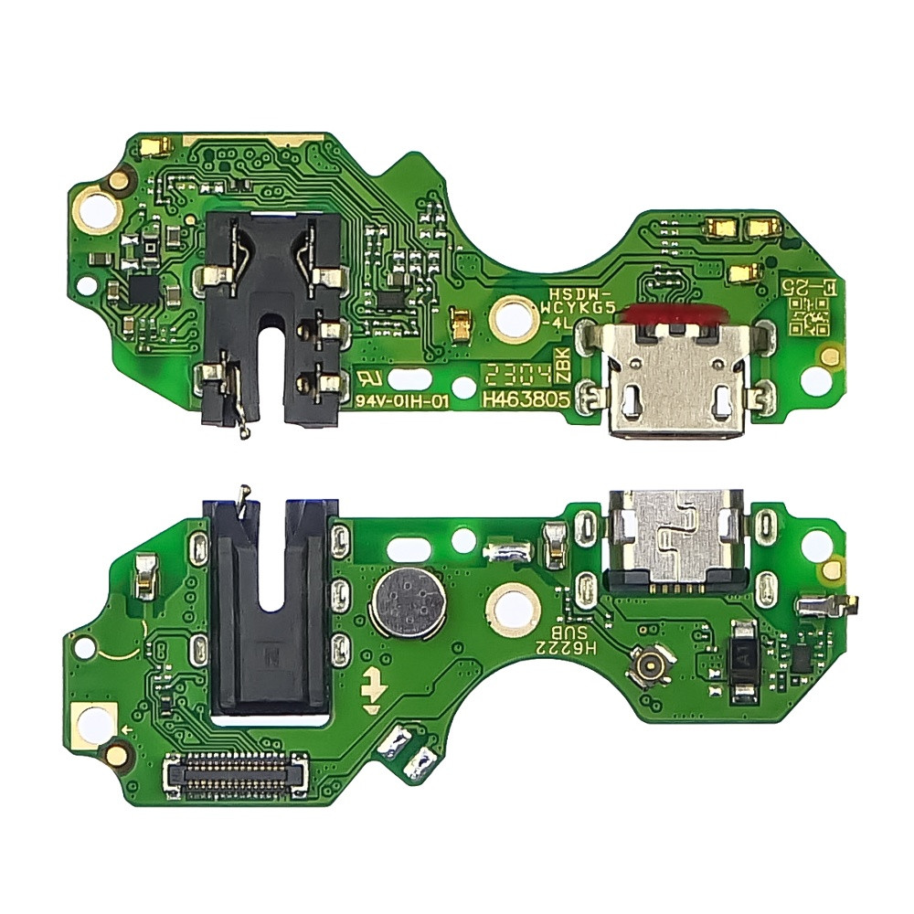 Роз'єм заряджання для TECNO Spark Go (KG5) 2022 на платі з мікрофоном і компонентами, фото 1