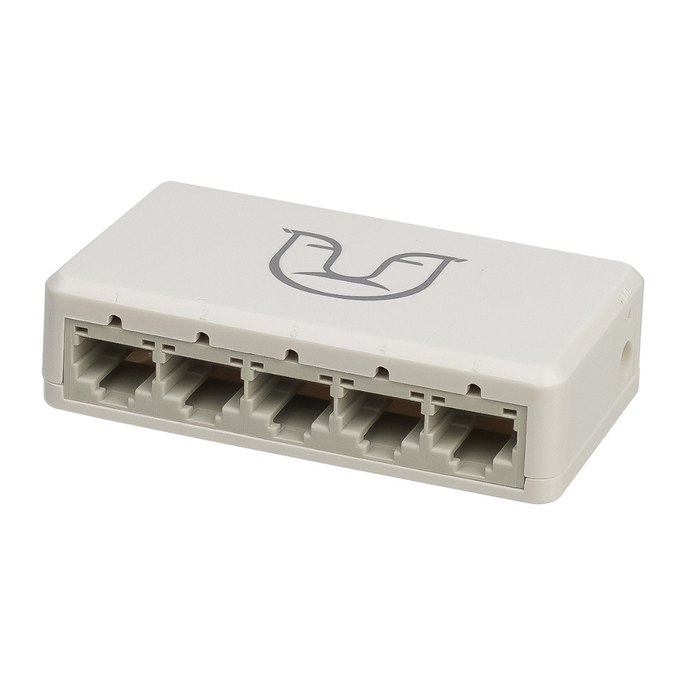 Комутатор Alfa S105 switch 10/100Mbps 5 портів white, фото 1