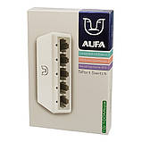 Комутатор Alfa S105 switch 10/100Mbps 5 портів white, фото 4
