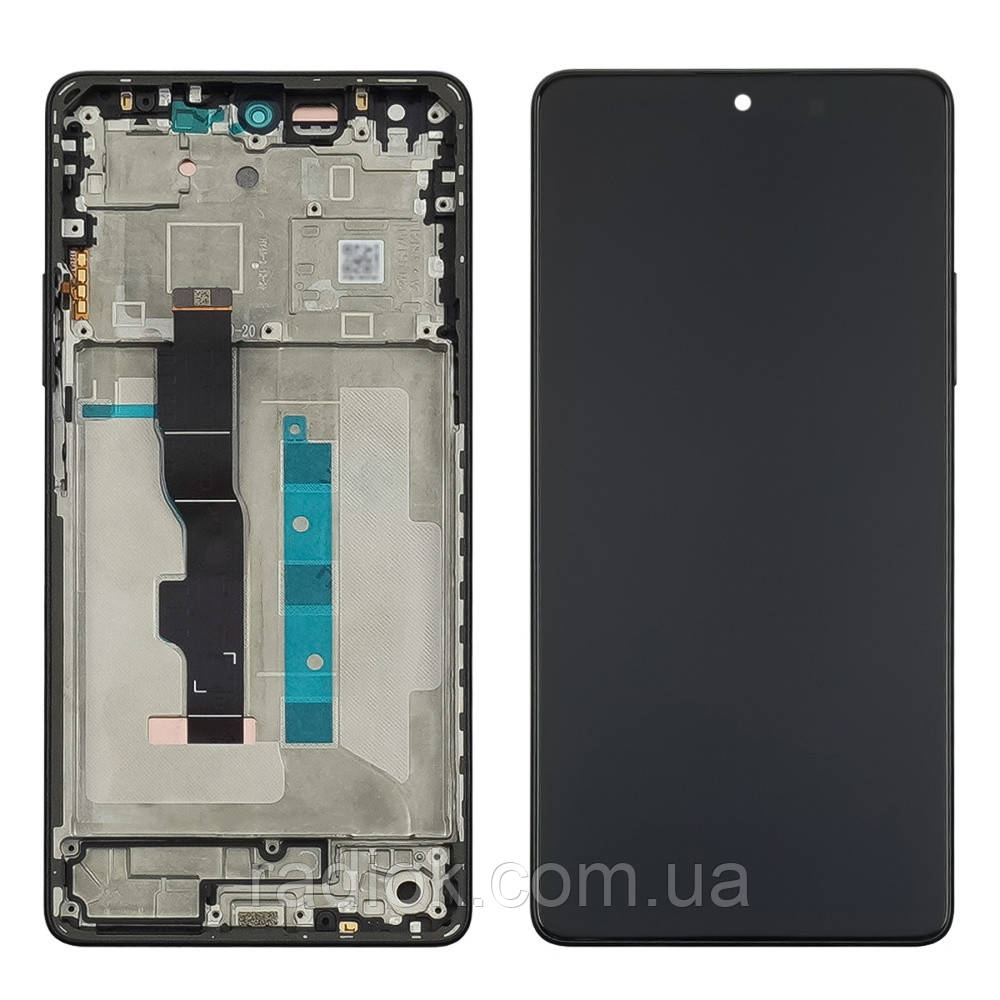 Дисплей для Xiaomi Redmi Note 13 (5G) з чорним тачскрином і чорною корпусною рамкою OLED