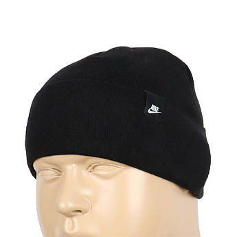 Чорна шапка чоловіча 0350 black