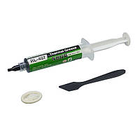 Термопаста силіконова Relife RL-407, 20 gr у шприці, чорна, теплопровідність 6 W/mK