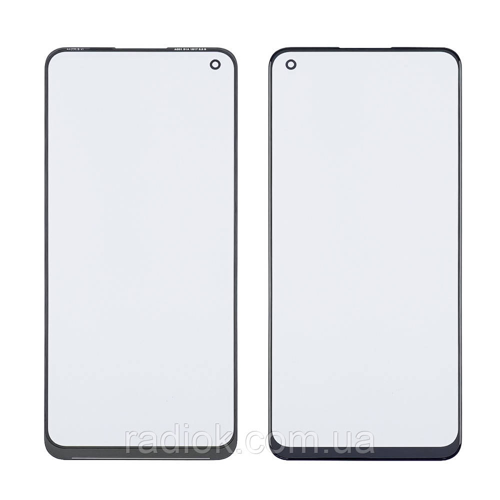 Скло тачскрину з OCA-плівкою для Oppo A96 (4G) чорне з олеофобним покриттям, загартоване