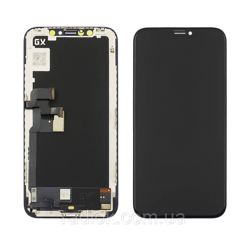 Дисплей для Apple iPhone X з чорним тачскрином GX-AMOLED SOFT