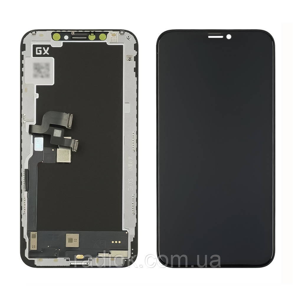Дисплей для Apple iPhone XS з чорним тачскрином GX-AMOLED SOFT