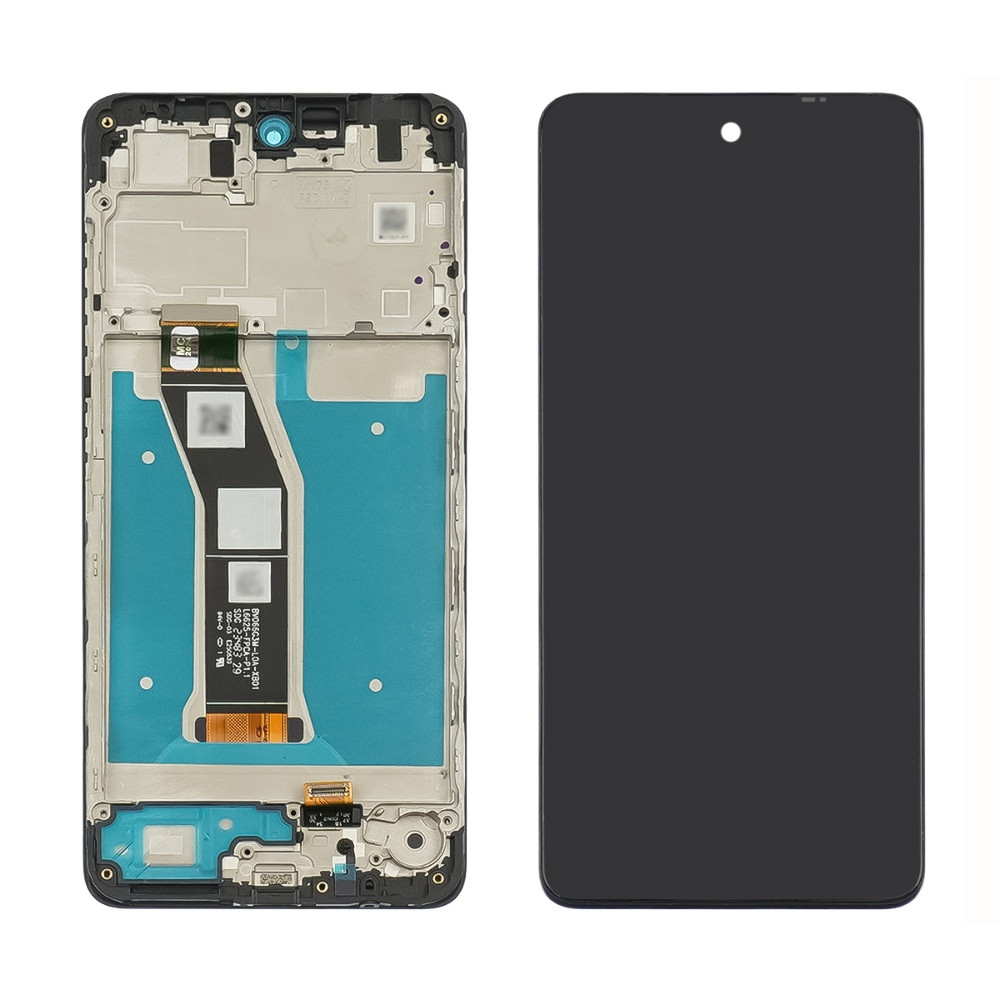 Дисплей для Motorola G04 з чорним тачскрином і корпусною рамкою, фото 1