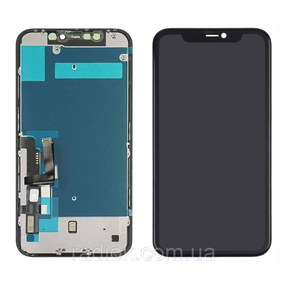 Дисплей для Apple iPhone 11 з чорним тачскрином Original (переклеєне скло)