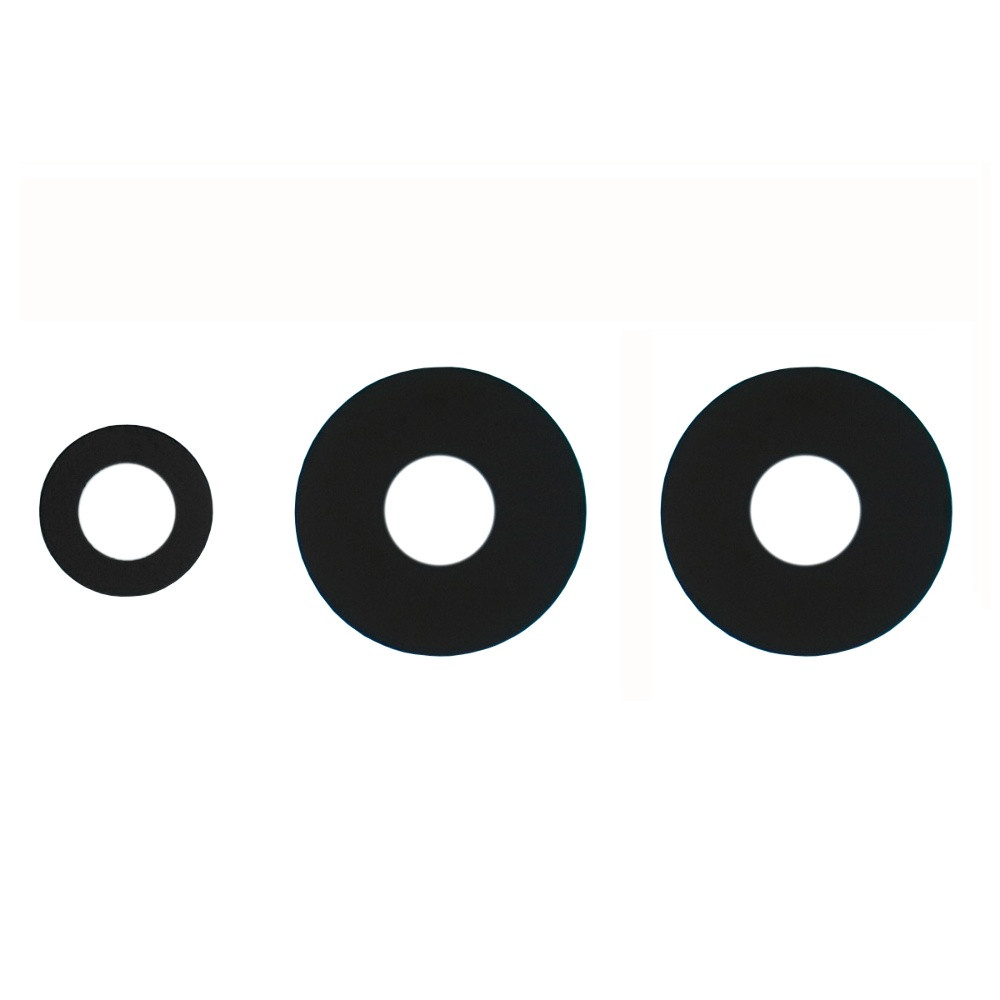 Скло камери для Xiaomi Redmi Note 12 (5G) (комплект 3 шт.) чорне, фото 1