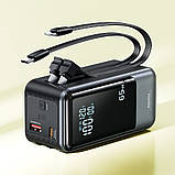 Power bank Remax RPP-59 20000 mAh 65 W+60 W PD+QC + кабель Type-C/Lightning сірий, фото 2