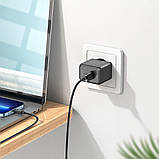 Мережевий зарядний пристрій Hoco CS11A USB чорний + кабель USB to Lightning, фото 2