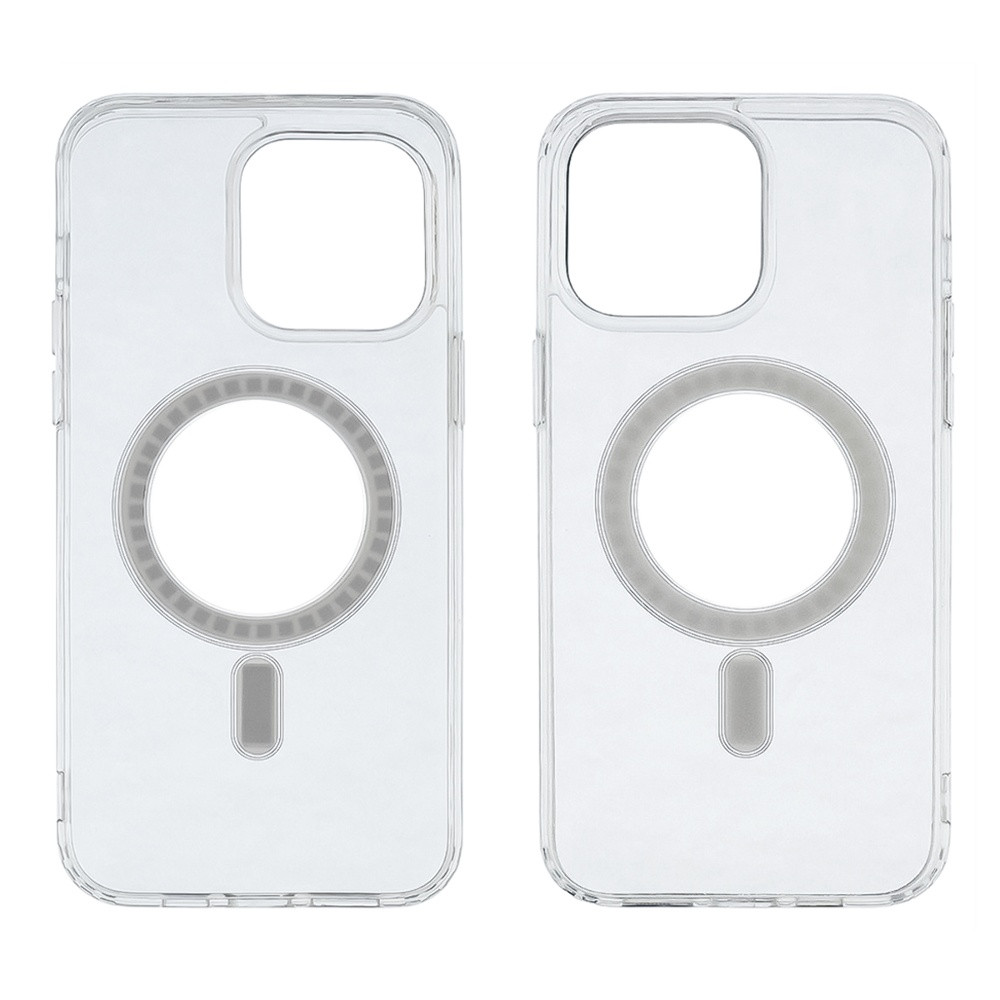 Чохол силіконовий Сlear Case MagSafe для Apple iPhone 15 прозорий, фото 1