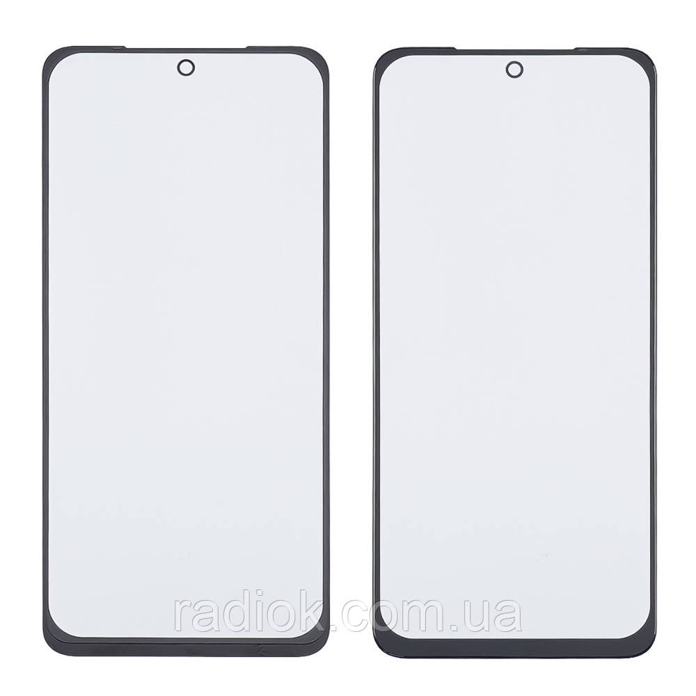 Скло тачскрину з OCA-плівкою для Xiaomi Poco M5s чорне з олеофобним покриттям, загартоване