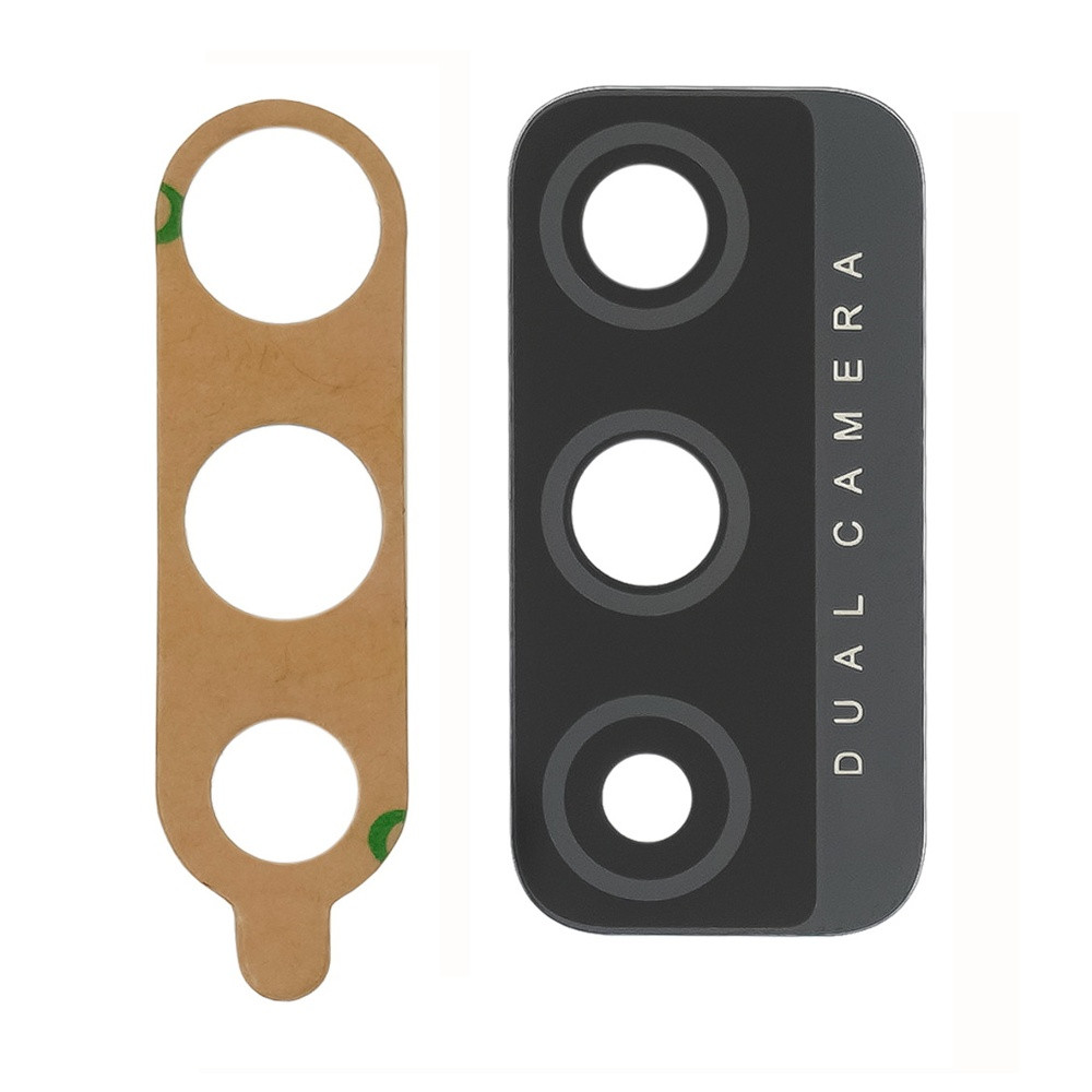 Скло камери для TECNO Spark 6 Go (KE5) чорне, фото 1