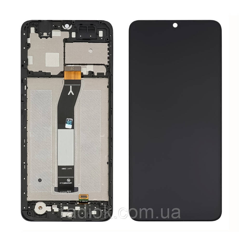 Дисплей для Xiaomi Redmi A3 з чорним тачскрином і корпусною рамкою