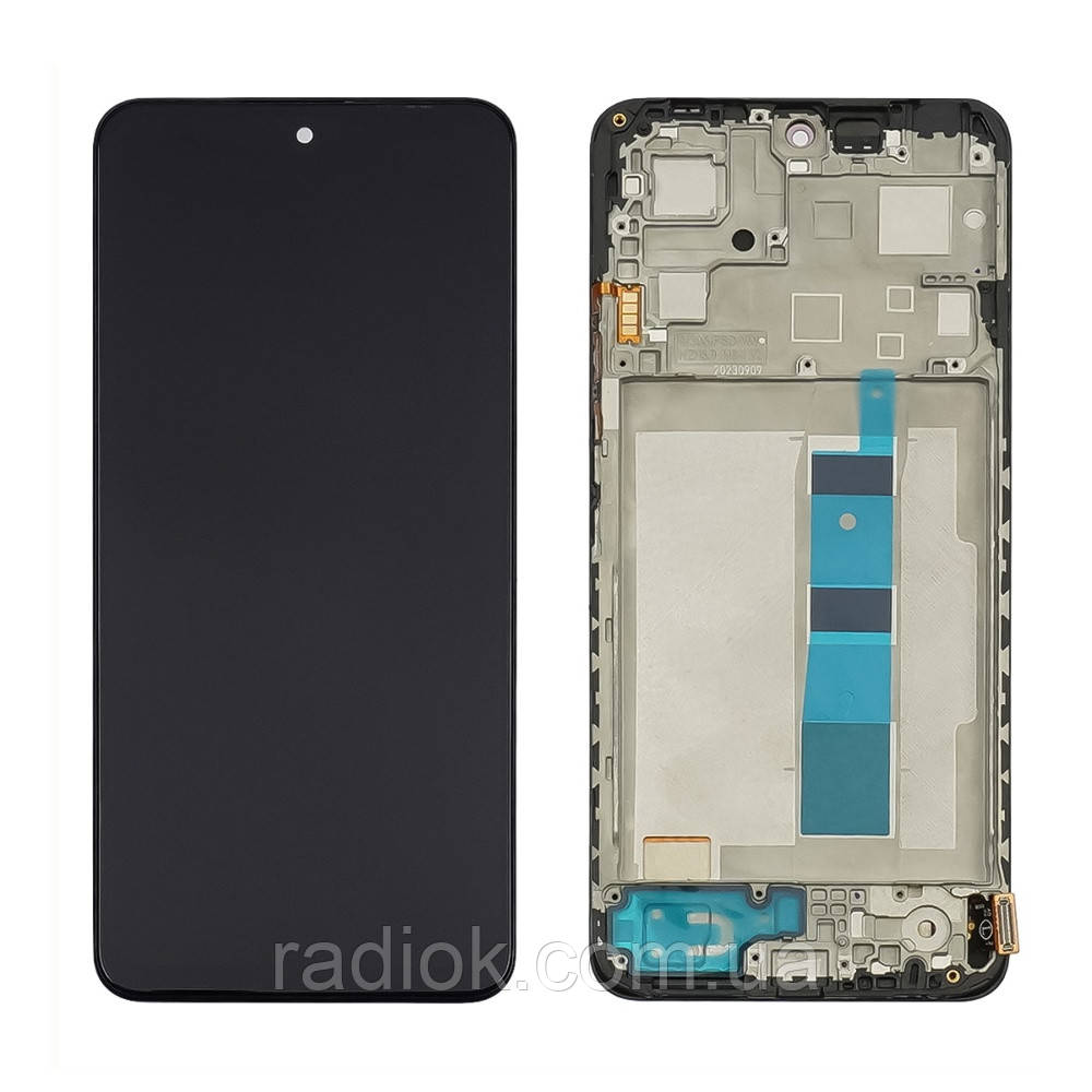 Дисплей для Xiaomi Redmi Note 12 (4G) з чорним тачскрином і корпусною рамкою OLED
