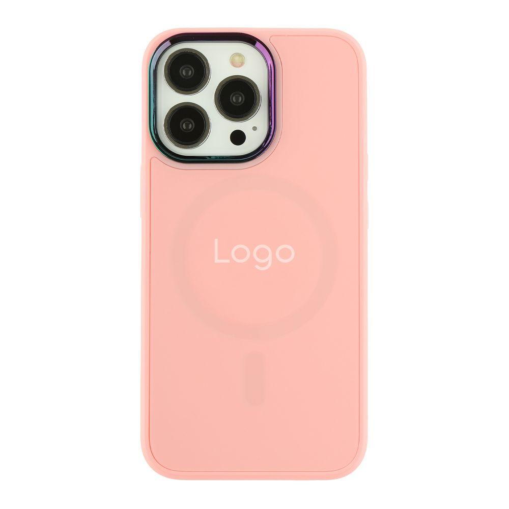 Чохол AG-Glass Chrome Camera with Magsafe для iPhone 13 Pro Колір Pink, фото 1